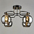 Люстра N5132/4 COFFEE+FGD кофе+золото 4х60Вт E27 d510 h250 QH22