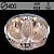 Люстра 5377/400 CR хром 4х40Вт E14 LED-RGB ПДУ d400 ЛГР16