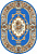 Ковер LAGUNA d014 (1,4х2м) овал син. (MERINOS/Россия)