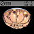Люстра 55586/500 CR хром 5х40Вт E14 LED-RBP ПДУ d500 h250