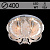 Люстра 5831/400 CR хром 4х40Вт E14 LED-WT ПДУ d400 SDA19