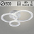 Люстра LI08488C/3 PR WT белый 66Вт LED 3000-6500K d500 ИК ПДУ+диммер HN22 (светодиодная)