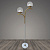 Торшер T2114/2 GD+WT золото+белый LED 2х8Вт h1580 BTH23