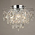 Люстра E1903/4+4 CR хром+хрусталь 4х60Вт E27+4x3Вт LED ПДУ d410 h310 QH20