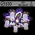 Люстра 70379/550/5+1 BK+CR черный+хром 5х40Вт E27+5Вт LED Multi ПДУ d550 LNGSH20