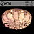 Люстра 55585/600 CR хром 8х40Вт E14 LED-WT ПДУ d600 h270