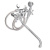 Смеситель д/я ванны Quartz 9893 (HB31) дл. излив керам. кран-буксы 3/8" хром (566-106)