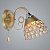 Бра XA1206/1 GD+CR золото+хром 1х60Вт E27 h180 crst HN20