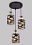 Люстра-подвес AU41849/3 BK черный 3хE27х60Вт 45*17*25