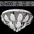 Люстра Y1086/600 хром 9х60Вт E14 LED-RBP ПДУ d600 QH19 МР3