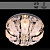 Люстра Y0895/400 хром 4х40Вт E14 LED WT ПДУ d400