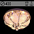 Люстра 55585/400 CR хром 4х40Вт E14 LED-WT ПДУ d400 h210 SDA22