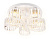 Люстра X005/600 CR хром E14 LED-WT ПДУ d600 (КЗ)