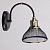 Бра S0786/1W AB+BK бронза+черный 1х40Вт E27 h210 KQS20