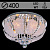 Люстра 5108/400 хром 4х40Вт E14 LED-WT ПДУ d400 ЛГР17