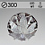 Люстра 70098/300 CR хром 3х40Вт E27 LED WT ПДУ d300 LNGSH19