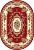 Ковер LAGUNA 5444 (2х3м) овал красн. (MERINOS/Россия)