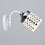 Бра C1606/1W WT+CR белый+хром 1x60Вт E27 h170 QH21