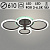 Люстра MX010025/4 PR COF кофе 72Вт LED 3000-6500K d610 ИК ПДУ+диммер HN22 (светодиодная)