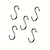 Крючок одинарный набор из 5шт S-hooks AE-414/5pcs