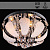 Люстра Y0898/400 хром 4х40Вт E14 LED WT ПДУ d400 QH18