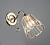 Бра N3797/1W FGD золото 1x40Вт E27 h crst QH20