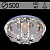 Люстра 5962/500 CR хром 5х40Вт E14 LED WT ПДУ d500