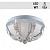 Люстра S1236/400 хром 4х60Вт E14 LED-WT ПДУ d400