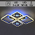 Люстра 55491/2+2 WT белый 2x78Вт+18Вт WT+Blue LED 3000K-6500K ПДУ диммер d720 SDA20