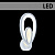 Бра MX10024/1 WH белый LED 32Вт 3000K d300 HN20 (светодиодное)