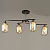 Люстра N4904/4 COF+FGD кофе+золото 4х60Вт E27 d720 h330