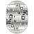 Ковер SILVER d183 (1,8х2,5м) овал серый (MERINOS/Россия)
