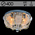 Люстра 5215/400 хром 4х40Вт E14 LED-WT ПДУ d400 ЛГР15