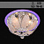 Люстра 5613/400 хром 4х40Вт E14 LED-WT+BL ПДУ d400 SDA17