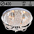Люстра 5963/400 CR хром 4х40Вт E14 LED-WT ПДУ d400 SDA20