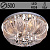 Люстра 5377/500 CR хром 5х40Вт E14 LED-RGB ПДУ d500 ЛГР16