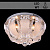Люстра 5665/400 хром 4х40Вт E14 LED-WT ПДУ d400